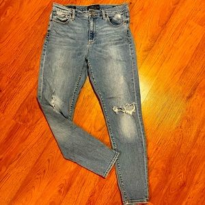 Lucky Brand High Rise Bridgette Skinny Destruct Jeans